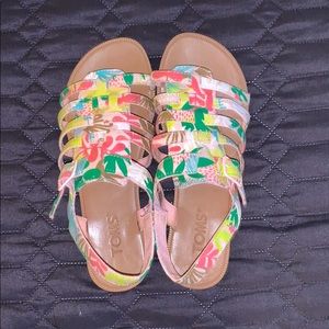 Girls TOMS Strappy Sandals - 3.5